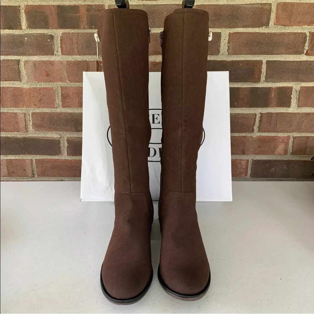 Steve Madden Women’s Rhapsody fabric brown knee high boots US 6.0 NEW - Picture 2 of 11